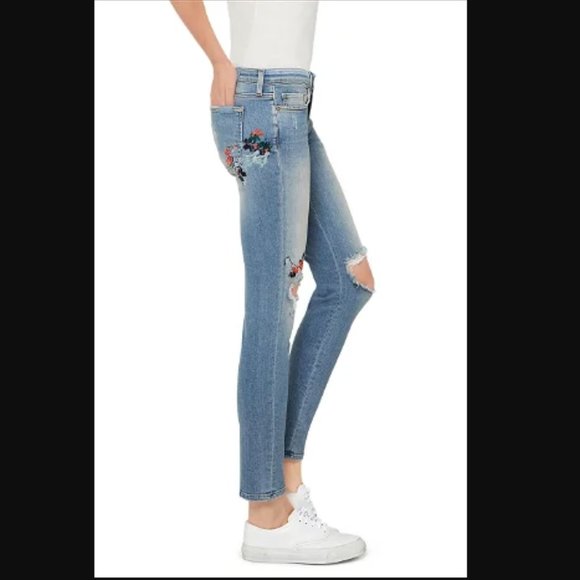 7 for mankind Size 28 Pyper Crop Firework Jeans - Picture 1 of 17